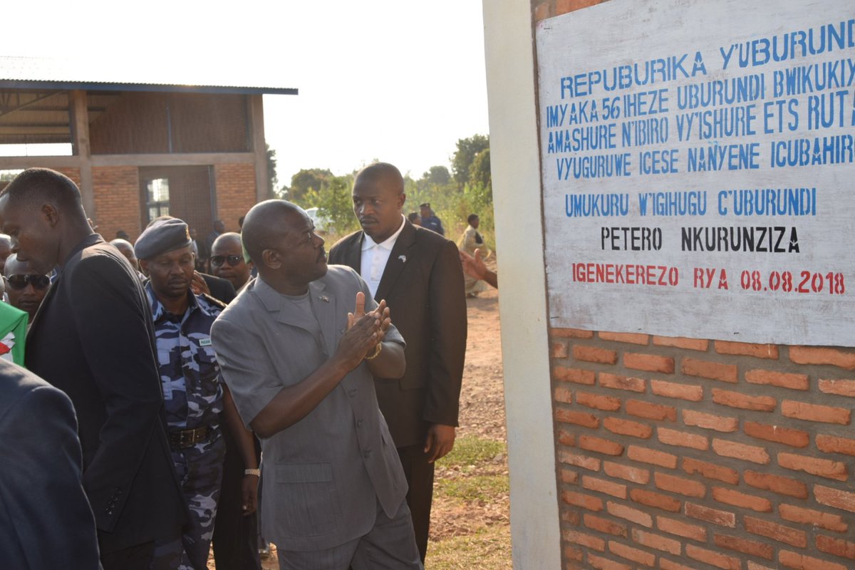Burundi : Inauguration de l'Ecole d'enseignement des métiers de Rutana ( Photo : ABP 2018 )