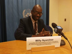 Burundi : L' Amb. NYAMITWE à l'ONU et la Guerre Humanitaire occidentale ( Photo : Nyamitwe Willy 2018 )