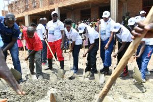 Burundi : TDC - Construction de l'Ecole Technique Secondaire Makaba ( Photo : PRESIDENCE.BI 2018 )