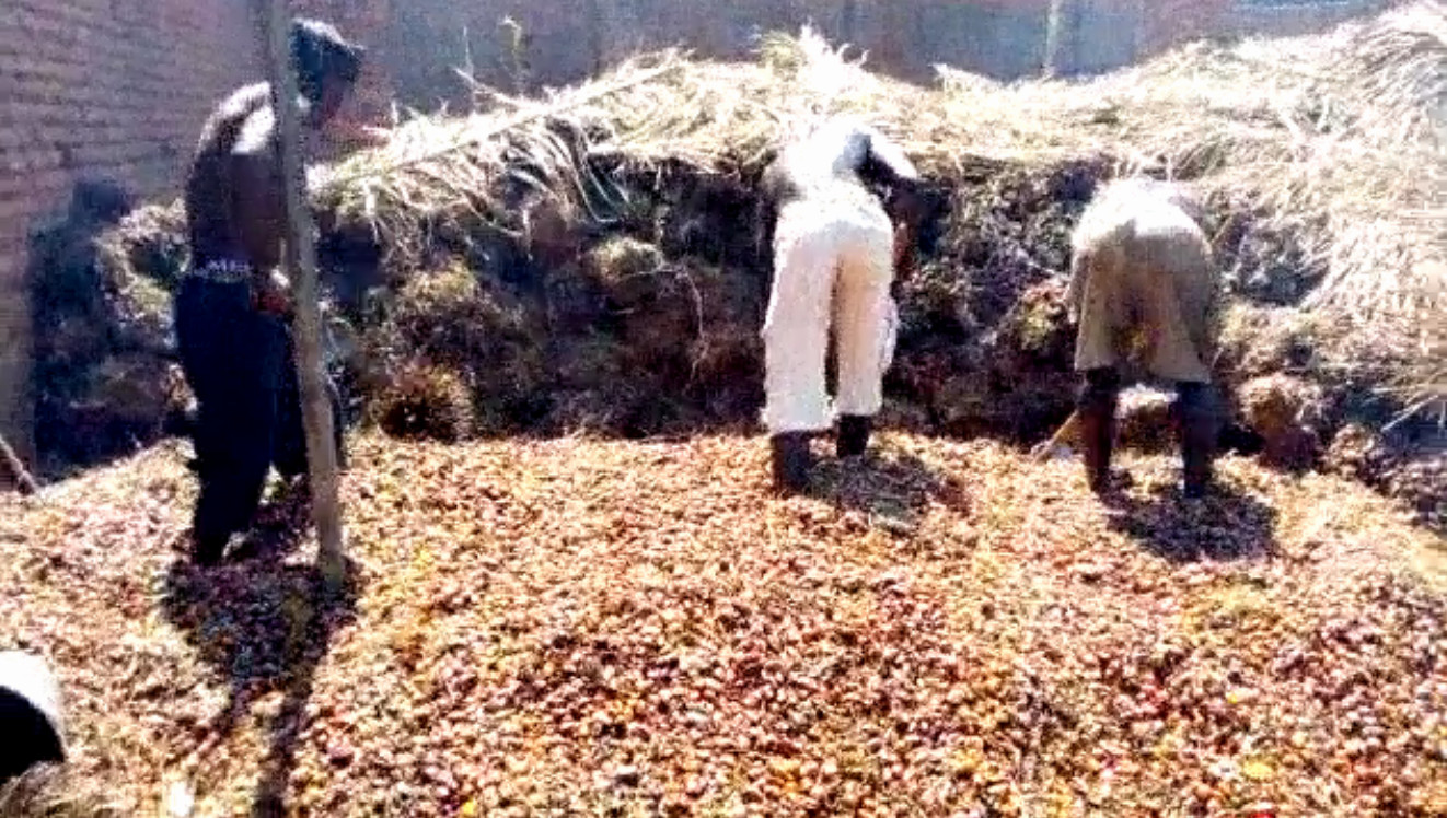 Burundi : Un ouvrier d'une huilerie de palme partage son savoir ( Image : IKIRIHO 2018 )