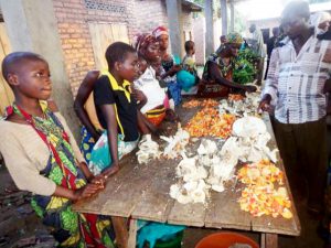 Burundi : Une cueilleuse de champignons sauvages comestibles ( Photo : Burundi-Eco 2018 )