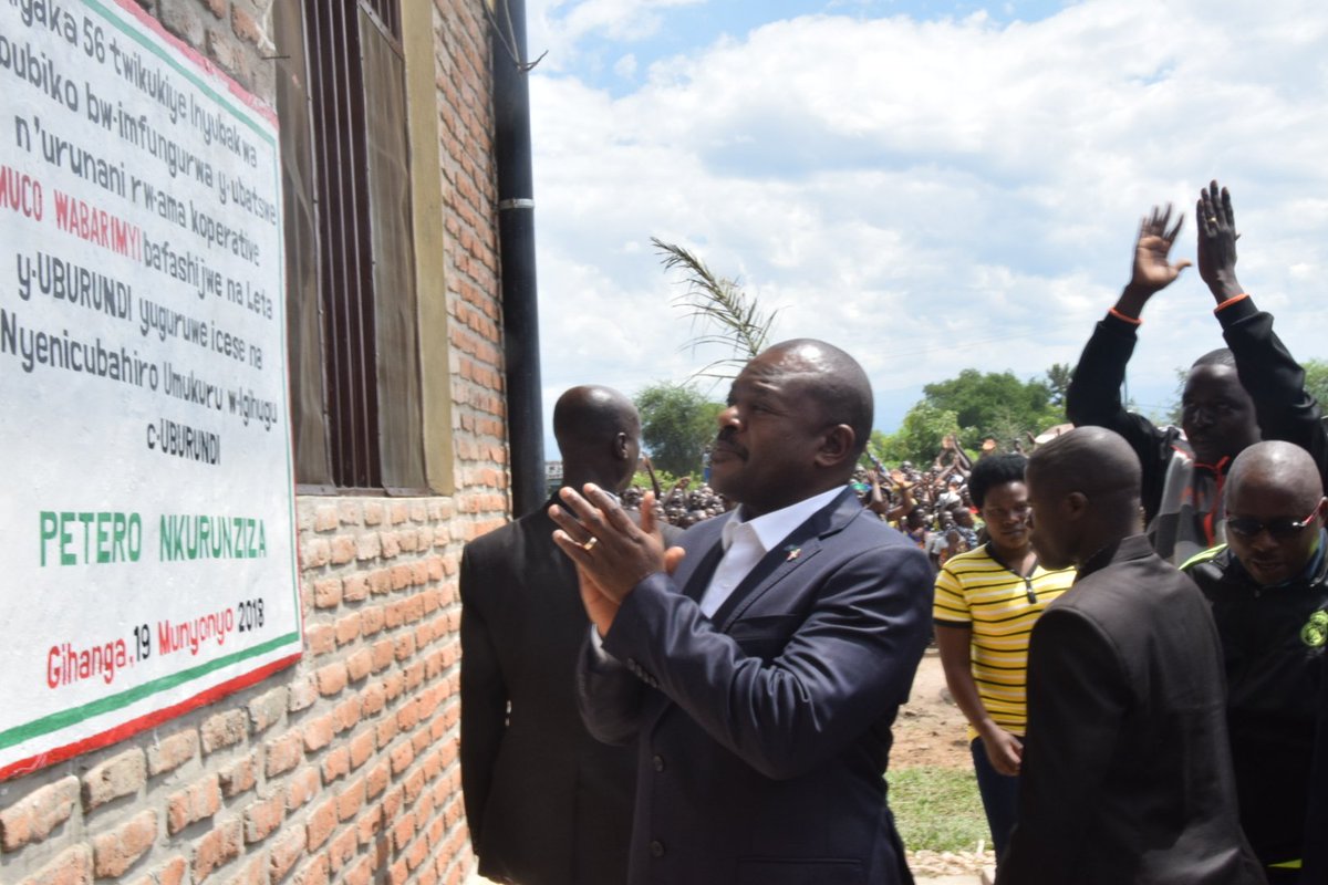 Burundi : Inauguration d'un hangar de stockage de riz à Gihanga ( Photo : RTNB.BI 2018 )