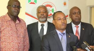 Burundi : Échanges entre l'Ombudsman, la CNUR, l'ONPEGCGCH, et la CVR ( Photo : ABP 2018 )