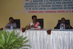 Burundi :  Stratégie Nationale de Bonne Gouvernance et de Lutte Contre la Corruption  ( Photo : Ministère de la Fonction Publique   2018 )