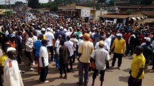 Burundi : Marche à Kirundo - 10 000 Barundi mobilisés contre Mzee MUSEVENI  ( Photo : INTUMWA  2018 )