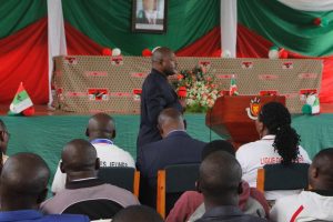 Burundi : Etre IMBONERAKURE est être intelligent et savoir distinguer le bien et le mal ( Photo : Radio Nderagakura 2019 ) 