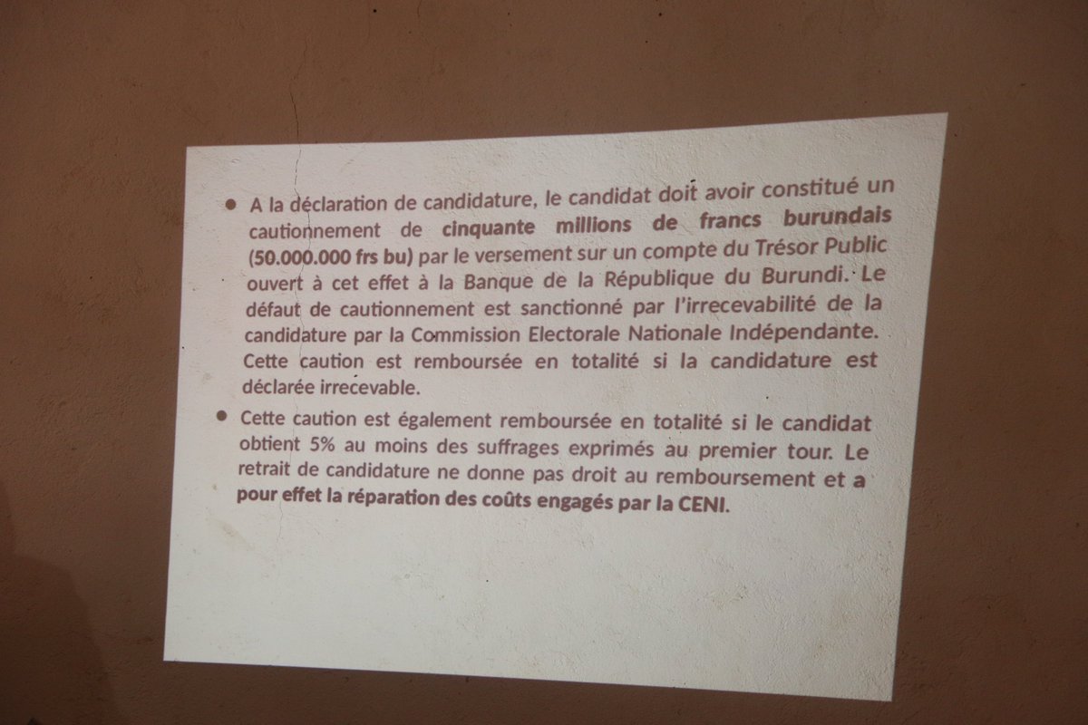 Burundi : 19 partis politiques échangent sur le code électoral 2020 ( Photo : INTUMWA 2018 )