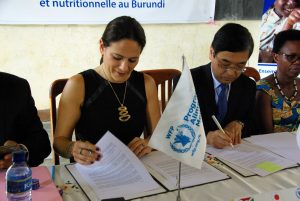Multilatéralisme éhonté : Le Japon donne au PAM-Burundi pour le Burundi ( Photo : Le Renouveau 2019)