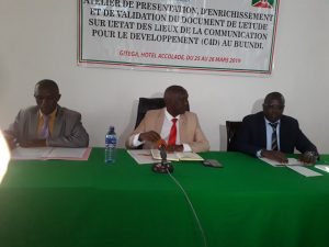 Burundi : Réflexion sur la Communication Pour le Développement ( Photo : EjoHeza News 2019 )