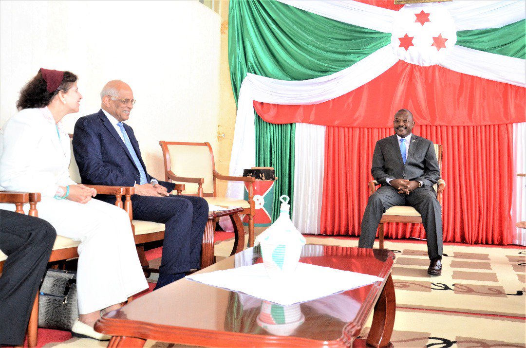 Le Chef d'Etat du Burundi reçoit le Chef du Parlement Egyptien ( Photo : Présidence.bi  2019 )