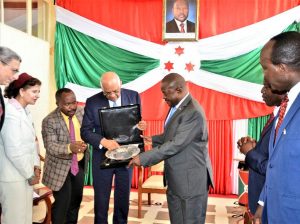 Le Chef d'Etat du Burundi reçoit le Chef du Parlement Egyptien ( Photo : Présidence.bi  2019 )