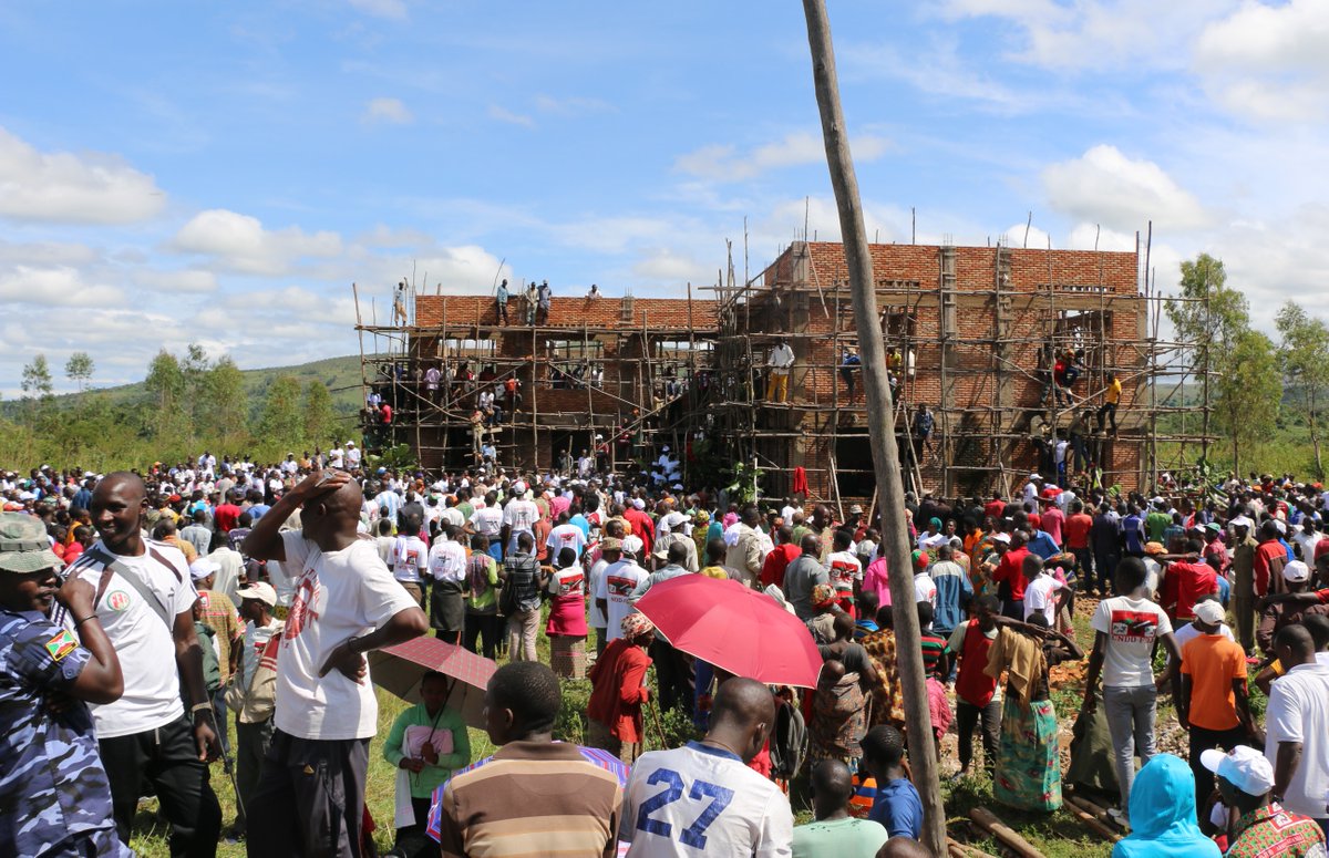 Burundi : Le CNDD-FDD contruit sa permanence provinciale de Ruyigi ( Photo : CNDD-FDD, INTUMWA 2019 )