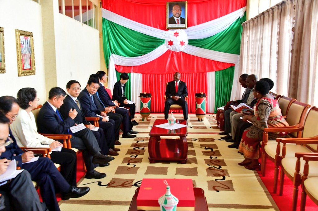 Burundi : Le Président reçoit des parlementaires venus de Chine (Photo : RTNB.bi 2019 )