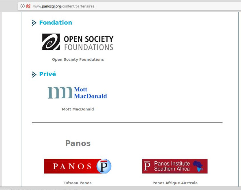 L'Institut Panos & Open Society ( Soros )