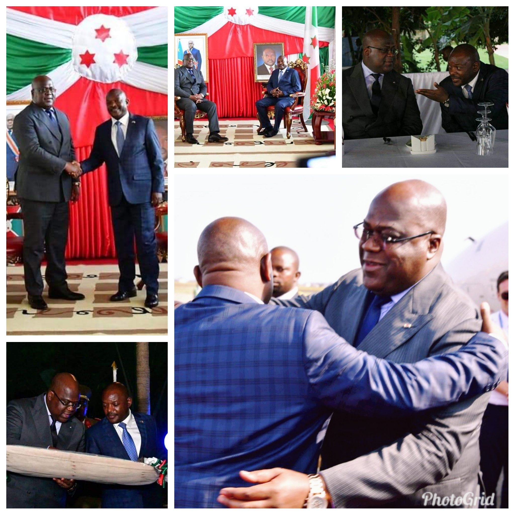 Burundi : Visite de 1ère rencontre avec le Président de la RDC, Tshisekedi ( Image : SHINGIRO ALBERT 2019 )