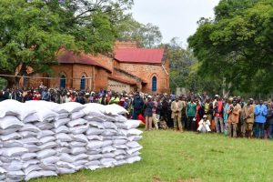 Burundi :  La Présidence octroye 7 tonnes de riz aux BATWA de NGOZI  ( Photo : INTUMWA  2019 )