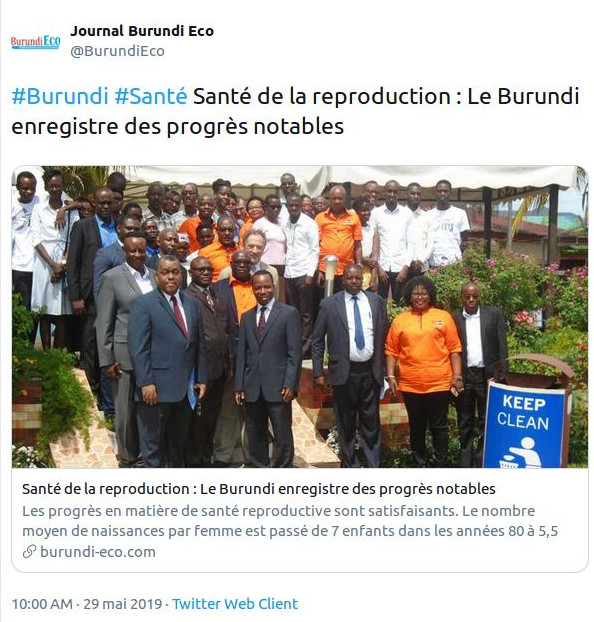 Burundi : Propagande Coloniale inconsciente - La presse et les institutions ( Photo : Burundi Eco  2019 )