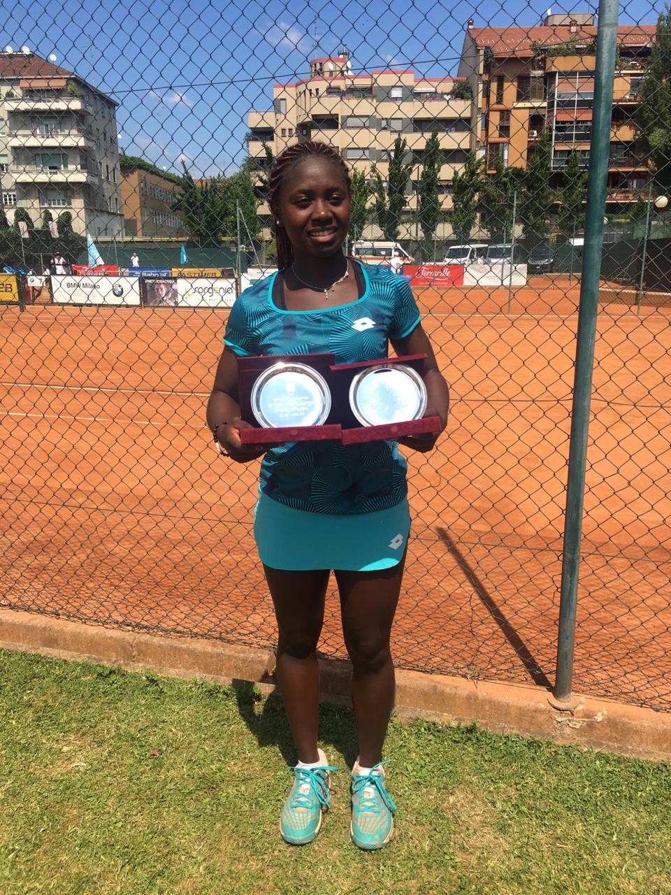 Burundi : NAHIMANA Sada, seule africaine au TOP 50 ATP/WTA - 12ème ( Photo : AKEZANET 2019 )