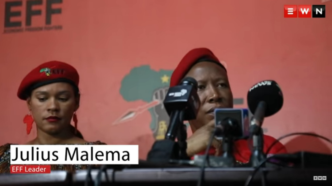Burundi / Afrique du Sud : MALEMA Julius a honte aujourd'hui d'être SUD AFRICAIN