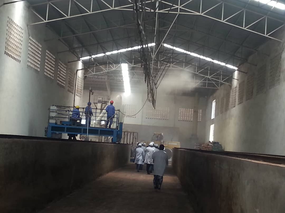 Burundi :  Inauguration de l'usine Fertilisants Organo-mineraux Industries FOMI ( Photo :  presidence.bi  2019 )