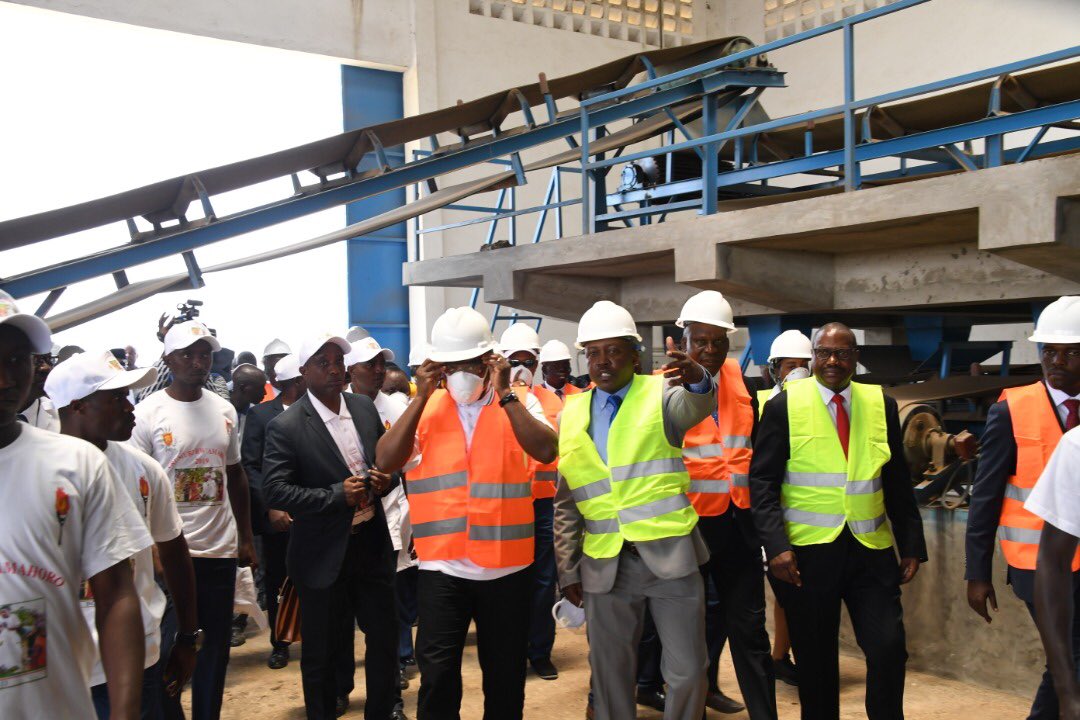 Burundi : Inauguration de l'usine Fertilisants Organo-mineraux Industries FOMI ( Photo : presidence.bi 2019 )