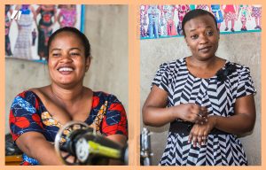Burundi :   Deux couturières se confient au public    ( photo : akeza.net 2019 )