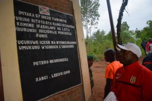 Burundi : Inauguration du centre de santé de Rangi à Makamba. (Photo : EJOHEZA NEWS 2019 )