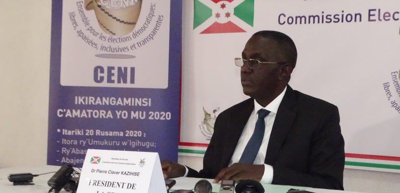 Burundi : La CENI retient 6 candidats sur 10 pour les Présidentielles 2020