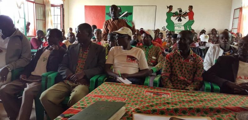 Burundi : 2 jours d’échanges au CNDD-FDD de BURAMBI / RUMONGE