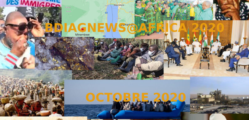 BURUNDI / Petit tour sur l’actualité sur KAMA ou l’ AFRIQUE , AFRICA – OCTOBRE 2020 / 11-10-2020
