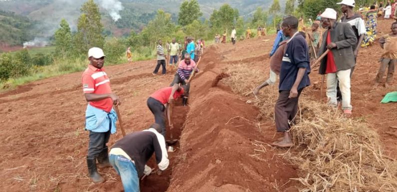 BURUNDI : TDC – Tracer des courbes de niveau en colline KIBOGOYE à MUYINGA