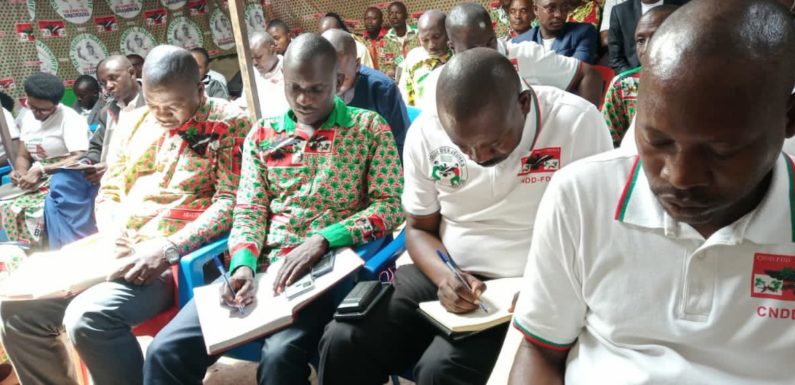BURUNDI : Réunion du CNDD-FDD CANKUZO sur les perspectives 2021-2025