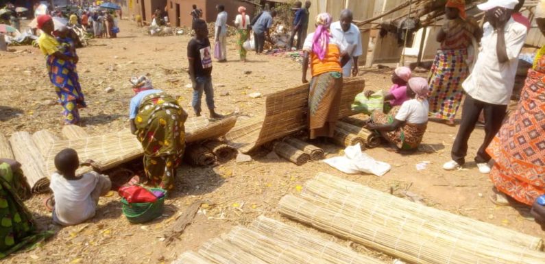 BURUNDI : Les nattes en ficus, en feuilles de bananiers, ou papyrus / BUBANZA