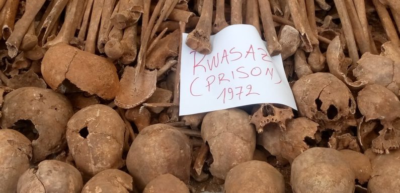 GENOCIDE CONTRE LES BAHUTU DU BURUNDI DE 1972 : 1.066 corps exhumés de 10 fosses communes à MURAMVYA