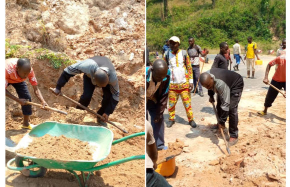 BURUNDI : TDC – Curer les caniveaux sur LA ROUTE RN9 à MUSIGATI / BUBANZA