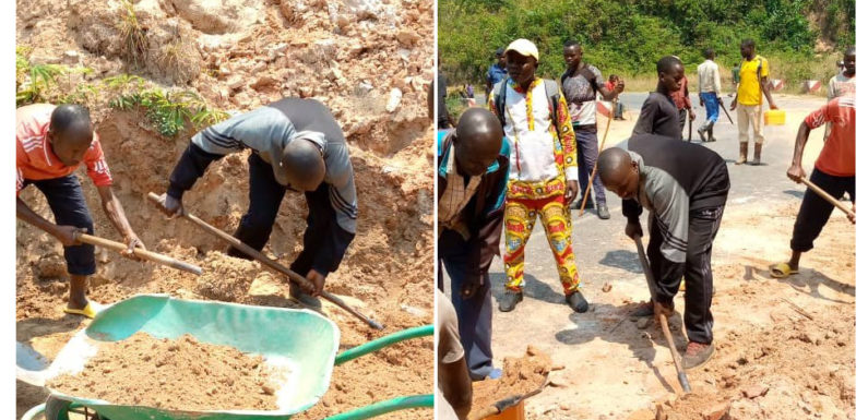 BURUNDI : TDC – Curer les caniveaux sur LA ROUTE RN9 à MUSIGATI / BUBANZA