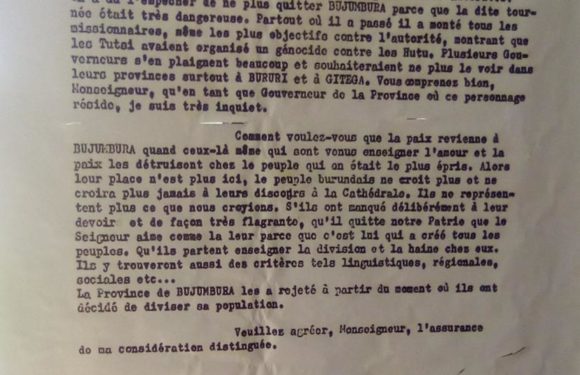 GENOCIDE CONTRE LES BAHUTU DU BURUNDI DE 1972 :  Des curés tentent d’empêcher le massacre à BUJUMBURA