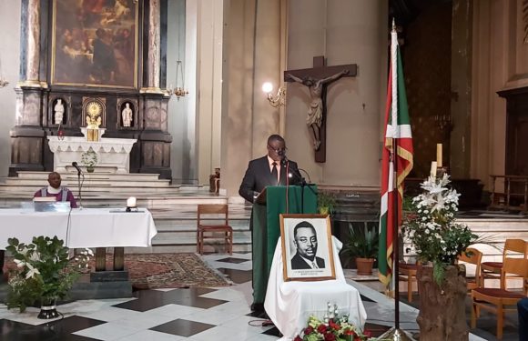 BURUNDI  : Une messe en BELGIQUE en mémoire du Héros Feu Muganwa RWAGASORE Louis tué le 13-10-1961