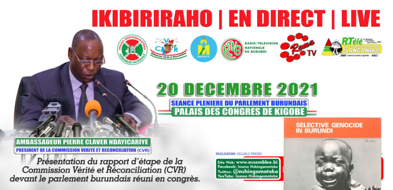 Un moment historique : La CVR reconnaît le Génocide Contre les Bahutu du Burundi de 1972-1973