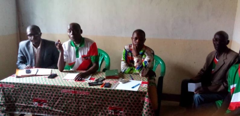 BuRuNDi : Réunion de la section communale du CNDD-FDD KiBaGo / MaKaMBa