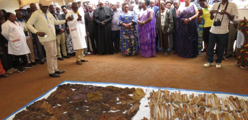 Génocide contre les BaHuTu du BuRuNDi de 1972 : La CVR a exhumé 59 corps à KiNYaBaKeCuRu / RuYiGi