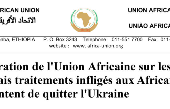 BuRuNDi : L’ UA dénonce le racisme observé en UKRAINE contre les NOIRS