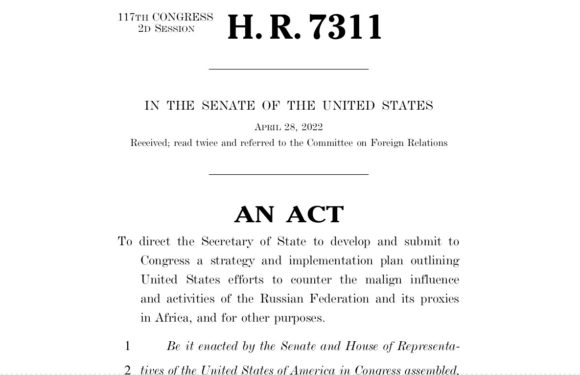 Burundi : Les USA sortent une loi contre la Russie en Afrique