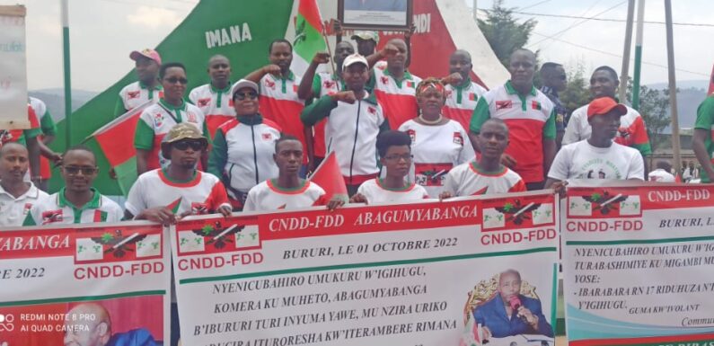 Burundi : Les Bagumyabanga mobilisés à Bururi pour remercier le Chef de l’Etat