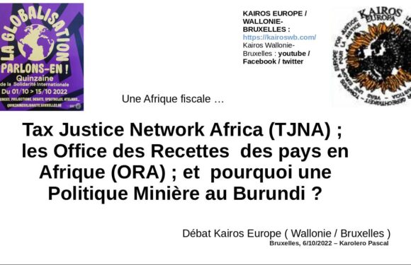 La dynamique d’une Afrique fiscale : Cas du Burundi