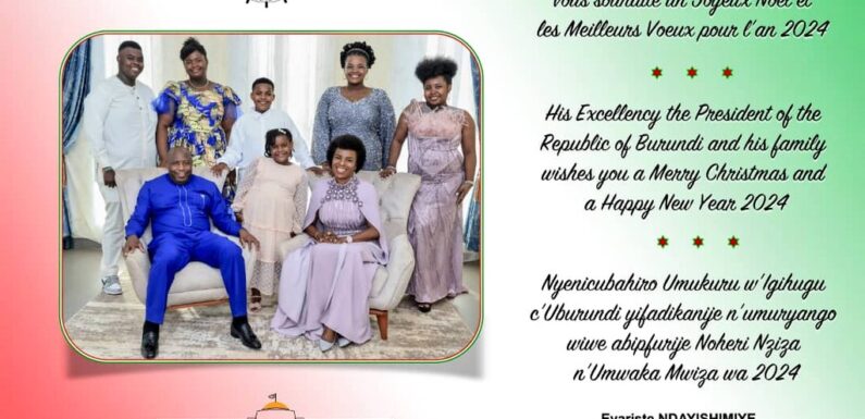 Burundi : Meilleurs vœux du couple présidentiel pour 2024