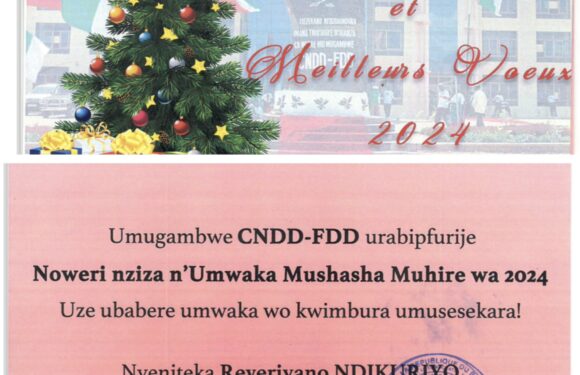 Burundi : Ndikuriyo Réverien, CNDD-FDD, souhaite de joyeuses fêtes