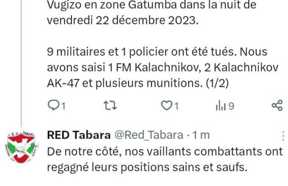 Burundi : Le Rwanda visé – Une attaque terroriste fait 20 morts.