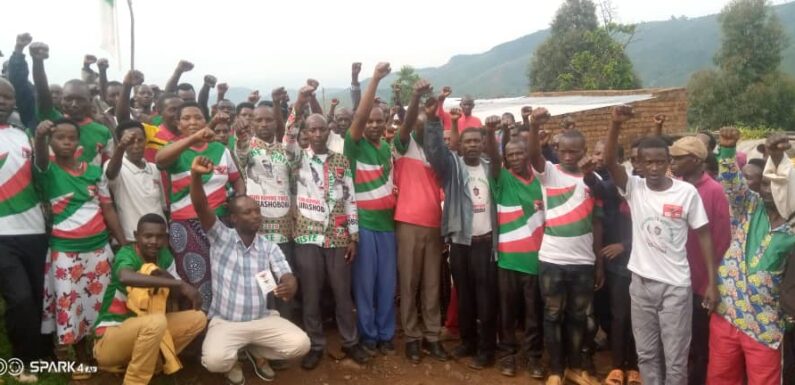 Burundi : CNDD-FDD à Bururi, zone Vyanda, pour développement et solidarité.