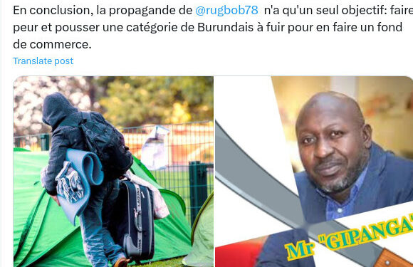 Burundi / Diaspora – Belgique: Bob Rugurika, ex-journaliste RPA, répand une rumeur sur des machettes.
